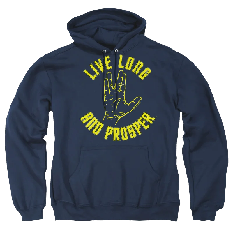 Star Trek Live Long Hand Pullover Hoodie Leg Sleeve Comfort
