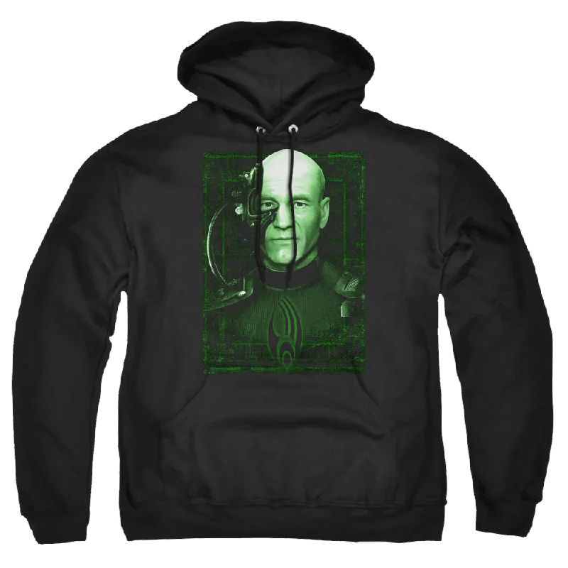 Star Trek Locutus Of Borg Pullover Hoodie Gathered Sleeve Pullover