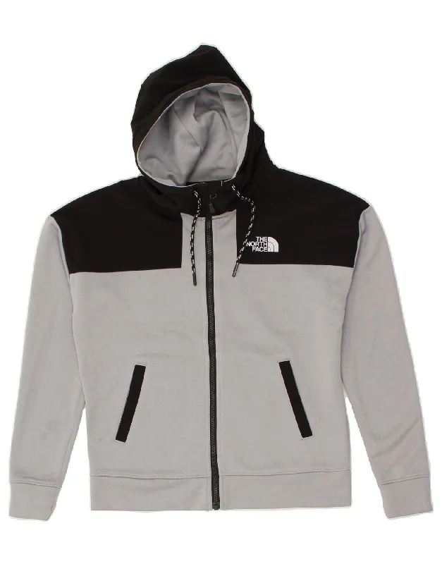 THE NORTH FACE Womens Zip Hoodie Sweater UK 10 Small Grey Colourblock Cotton Fabric Linen Fabric Terry Fabric THE NORTH FACE Womens Zip Hoodie Sweater UK 10 Small Grey Colourblock Cotton Fabric Linen Fabric Terry Fabric