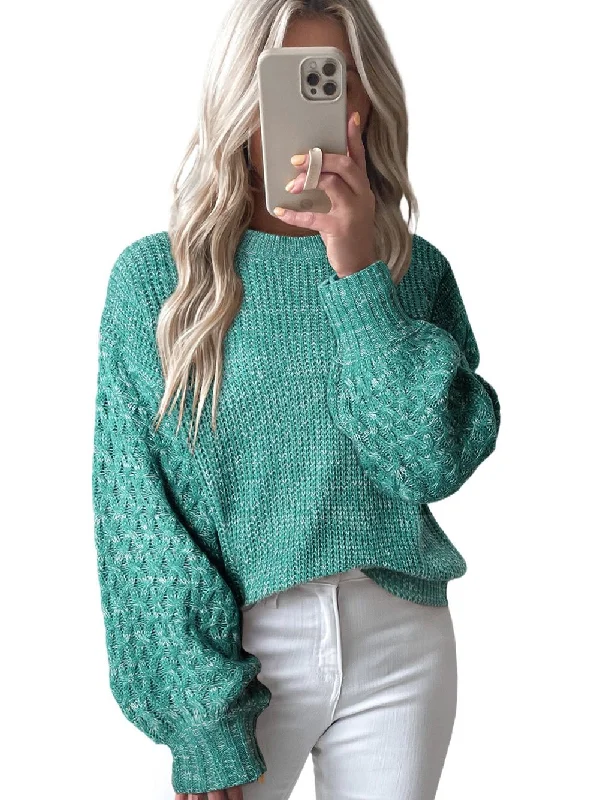 Versatile Cropped Knit Sweater Graphic Sweater Embroidered Appliqued