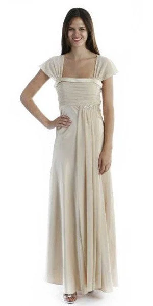 CLEARANCE - Cinderella Divine 7302 Long Dress Chiffon Cap Sleeve (Size M) Tunics Sophisticated sleek CLEARANCE - Cinderella Divine 7302 Long Dress Chiffon Cap Sleeve (Size M) Tunics Sophisticated sleek