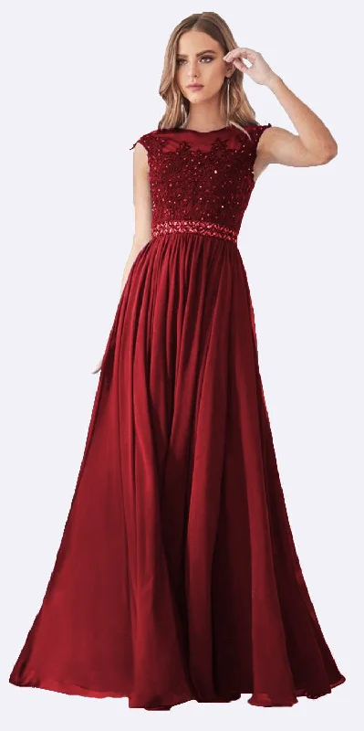CLEARANCE - Cinderella Divine UJ0011 Cap Sleeved Long Dress (Size S) Tunics Luxurious high-end CLEARANCE - Cinderella Divine UJ0011 Cap Sleeved Long Dress (Size S) Tunics Luxurious high-end