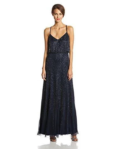 Adrianna Papell - Beaded Long Dress 91897340 Tunics Luxurious high-end
