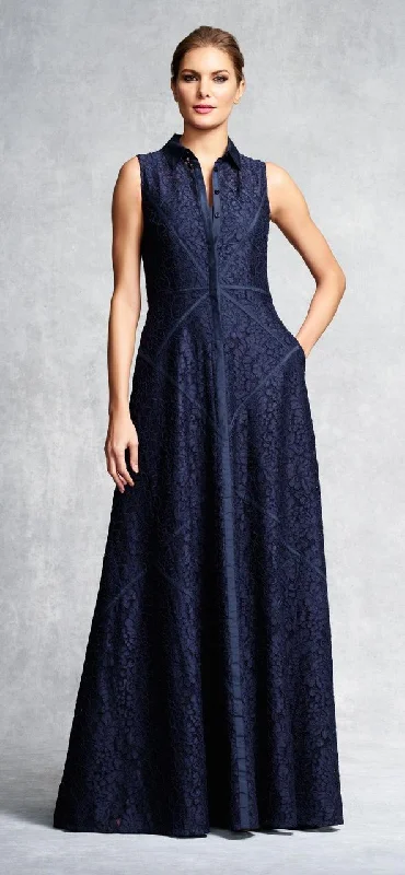 Aidan Mattox - Lace Long Dress 54473060 Tunics Canvas sturdy
