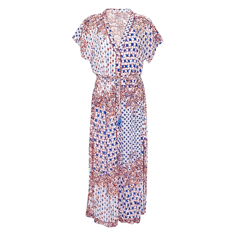 Long Dress Tunic Mya Blue Edelweiss Tunics Chic elegant