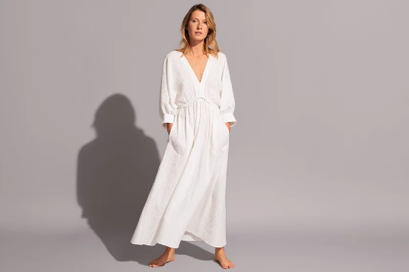 Selene Long Dress Blanc Tunics Brand named